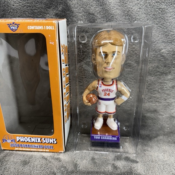 2008 Dick Tom Chamber NBA Phoenix Suns 40th Anniversary Bobblehead Doll NIB - Picture 8 of 9